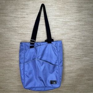 Maggie Mather Purple Tennis Bag with Zebra Striped Lining